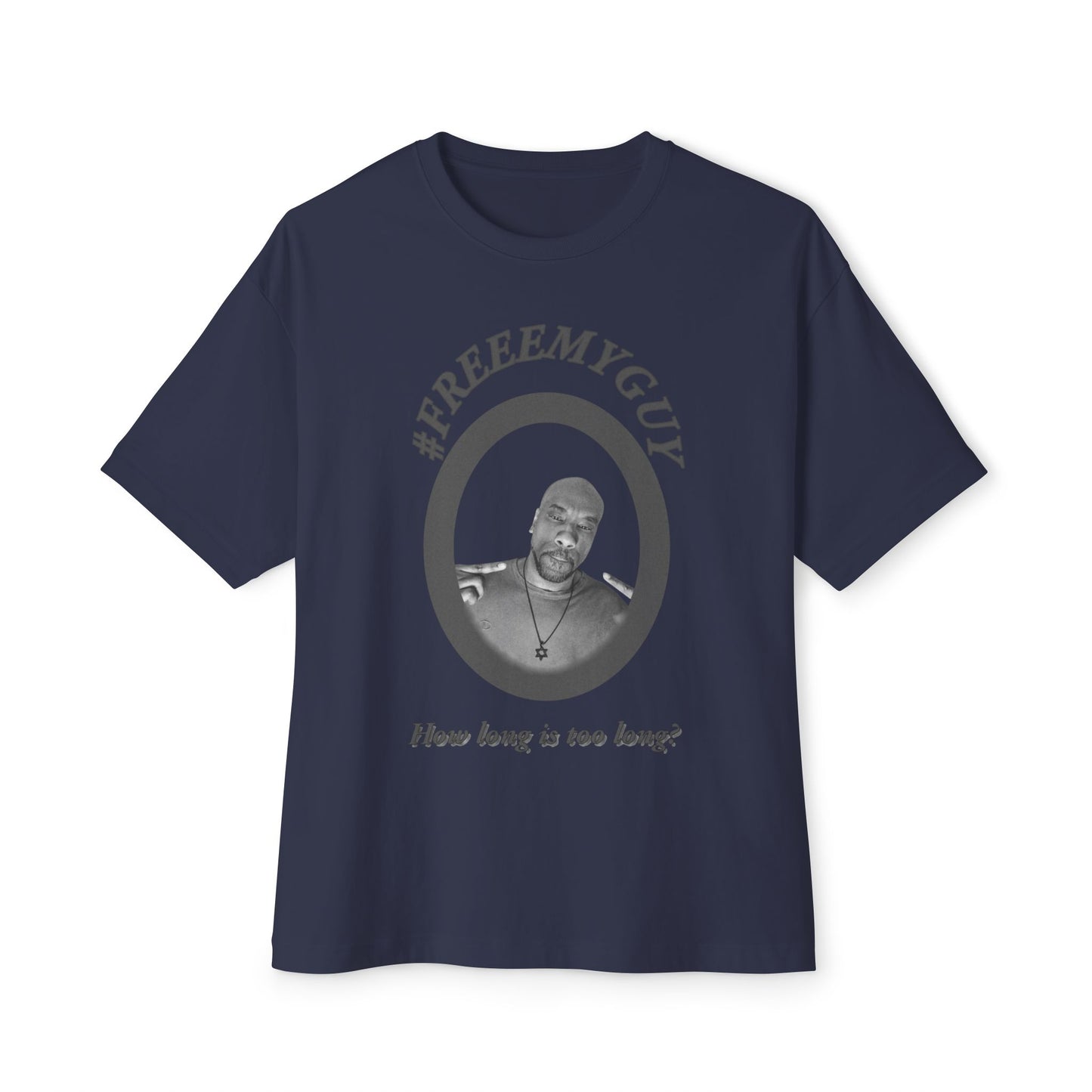 Boxy Tee - #FREEEMYGUY GREY LOGO Legal Fund Unisex Shirt