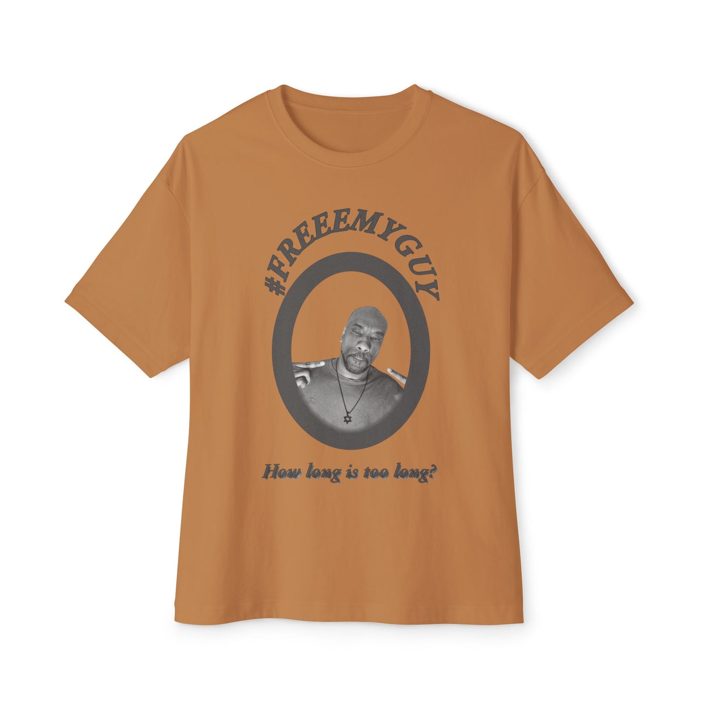 Boxy Tee - #FREEEMYGUY GREY LOGO Legal Fund Unisex Shirt