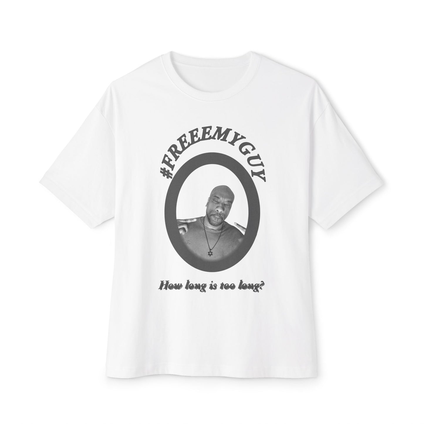 Boxy Tee - #FREEEMYGUY GREY LOGO Legal Fund Unisex Shirt