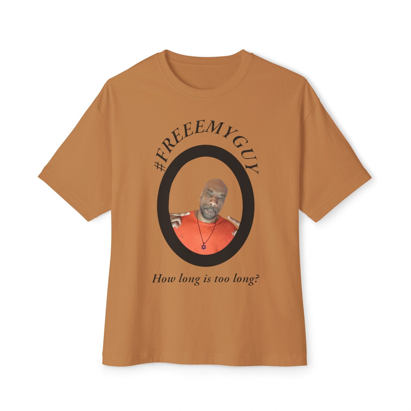 Boxy Tee - #FREEMYGUY ORANGE LOGO Legal Fund Unisex Shirt