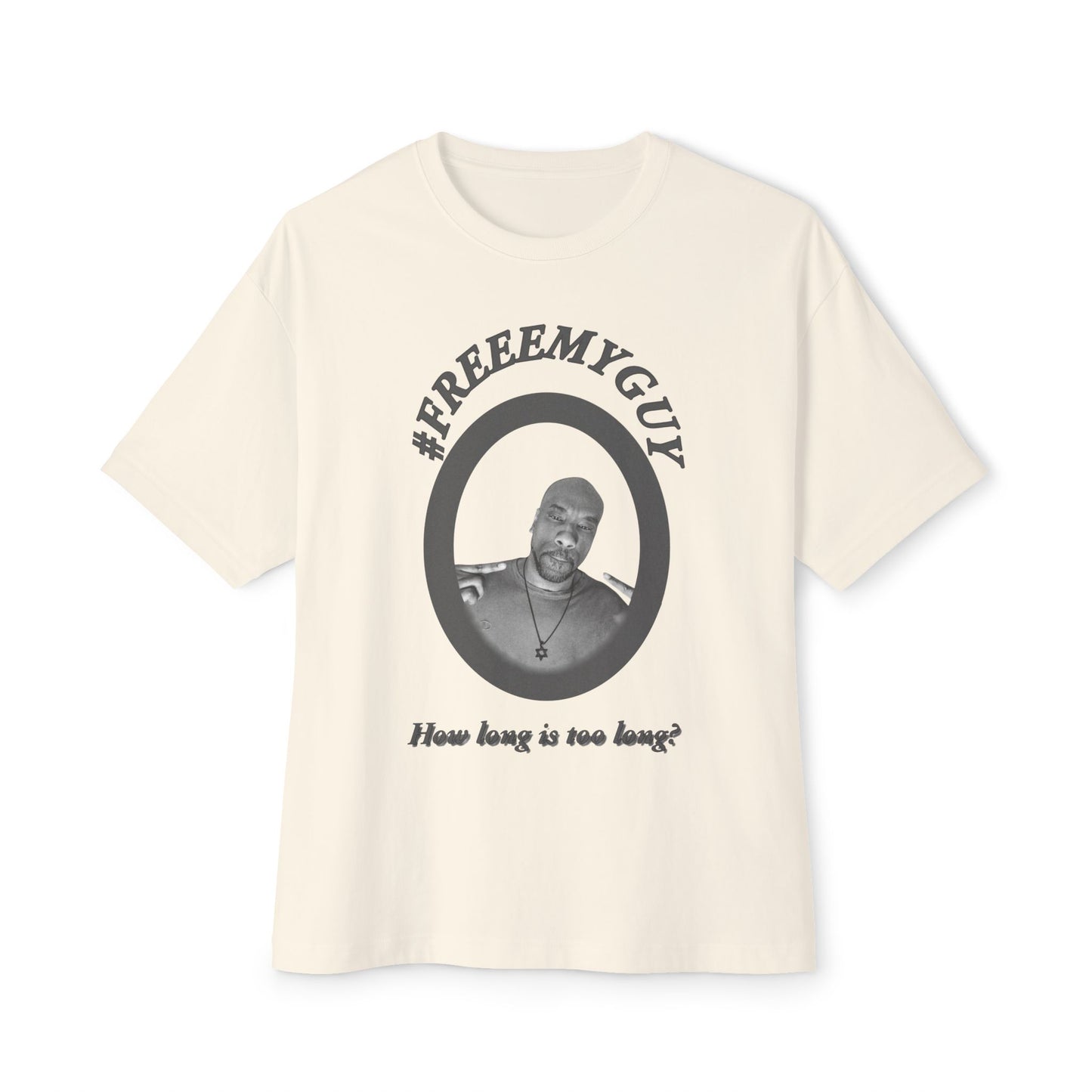 Boxy Tee - #FREEEMYGUY GREY LOGO Legal Fund Unisex Shirt