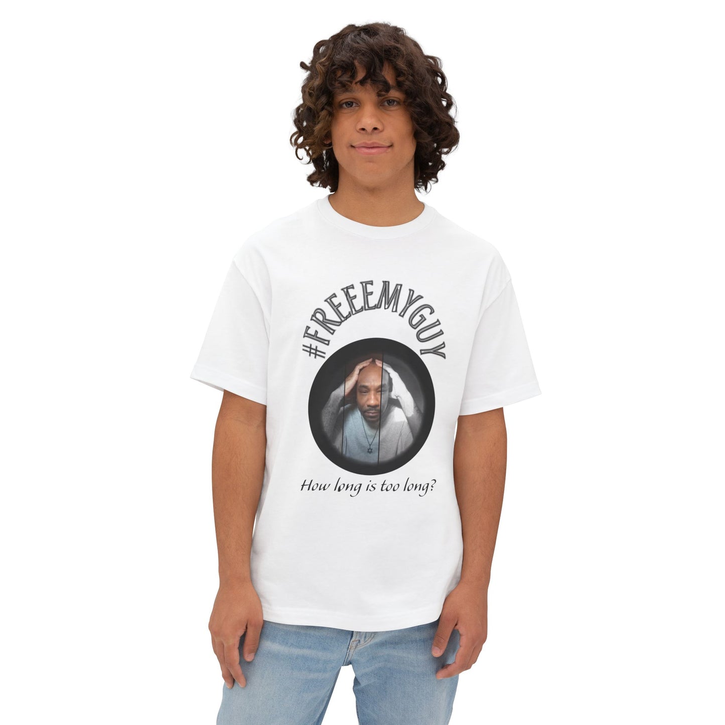 Boxy Tee - #FREEEMYGUY BLACK LOGO Legal Fund Unisex Shirt