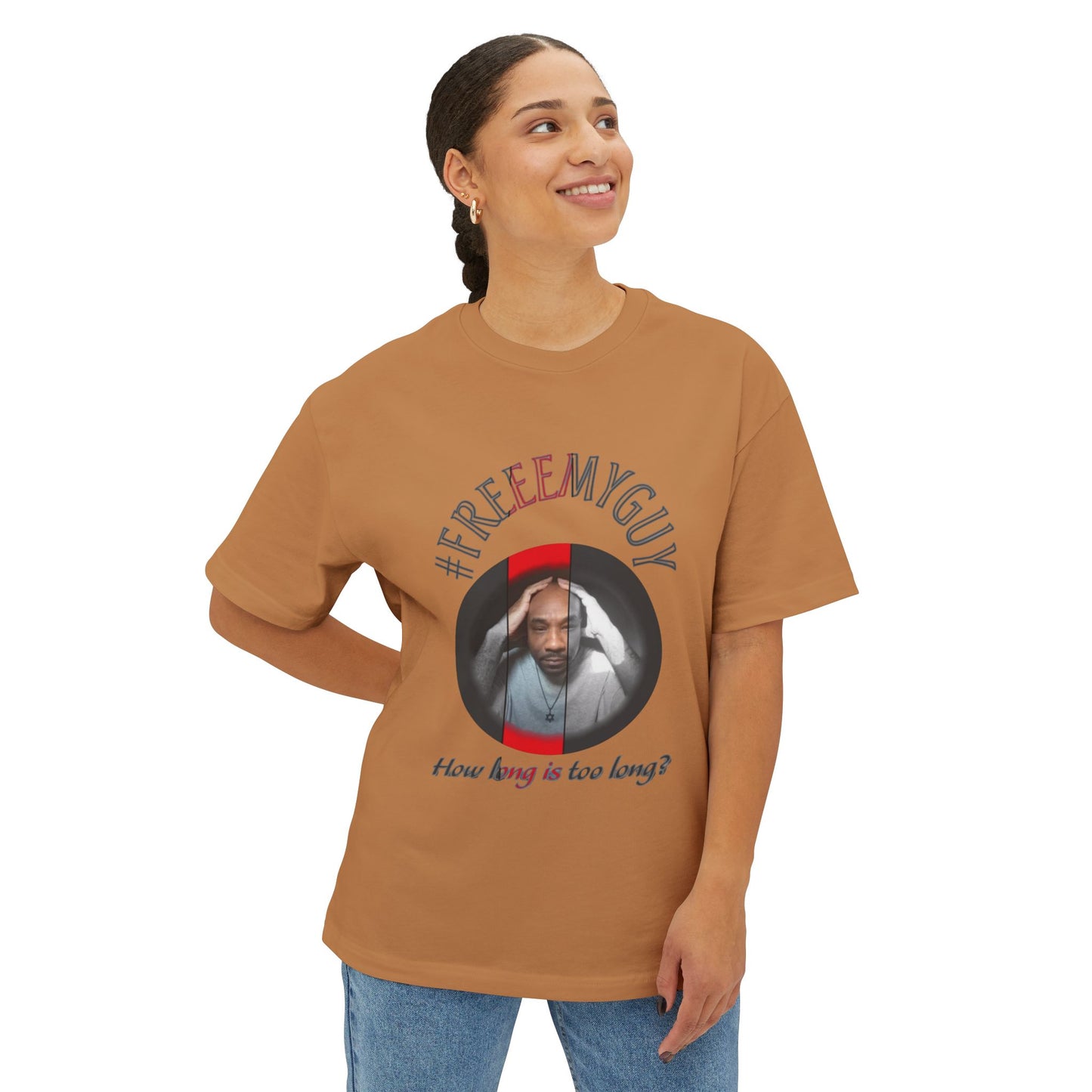 Boxy Tee - #FREEEMYGUY RED LOGO Legal Fund Unisex Shirt