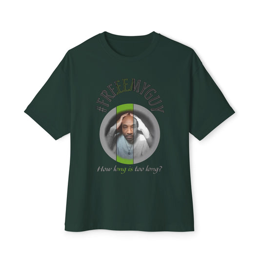Boxy Tee - #FREEEMYGUY GREEN LOGO Legal Fund Unisex Shirt