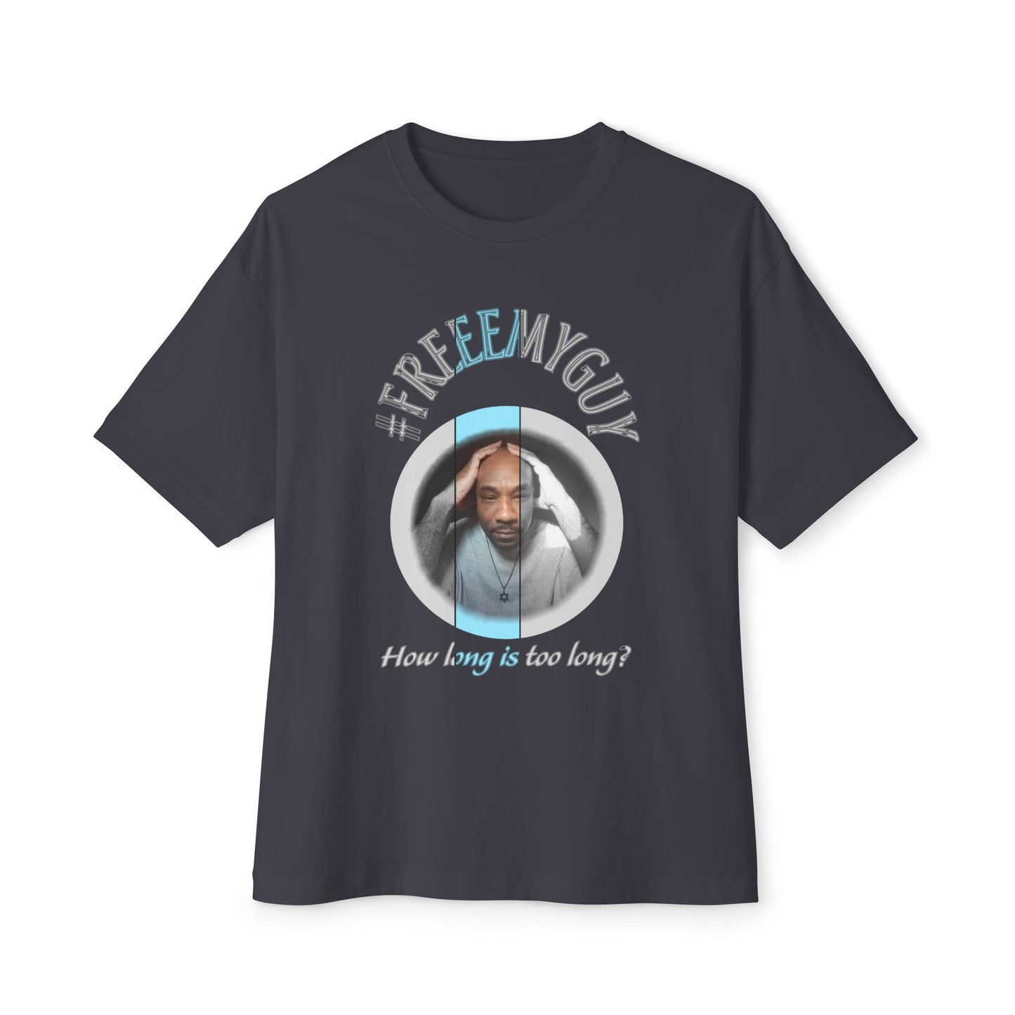 Boxy Tee - #FREEEMYGUY BLUE LOGO Legal Fund Unisex Shirt