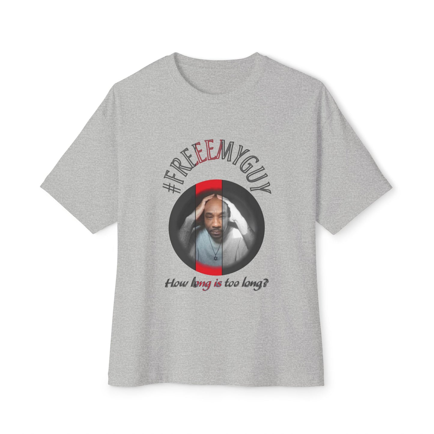 Boxy Tee - #FREEEMYGUY RED LOGO Legal Fund Unisex Shirt