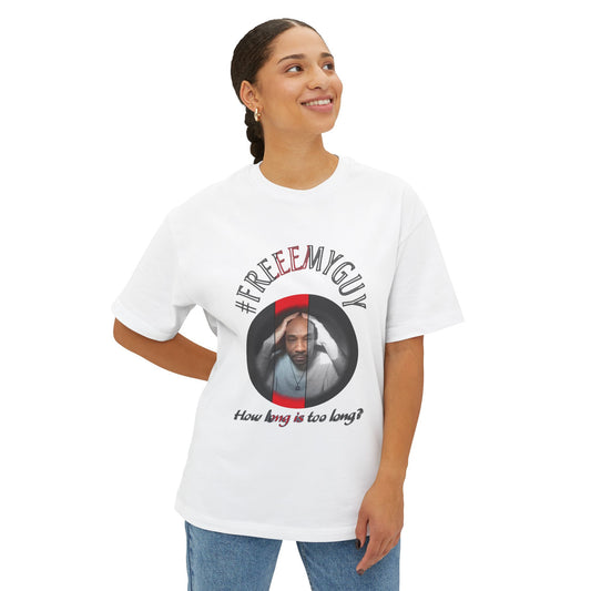 Boxy Tee - #FREEEMYGUY RED LOGO Legal Fund Unisex Shirt