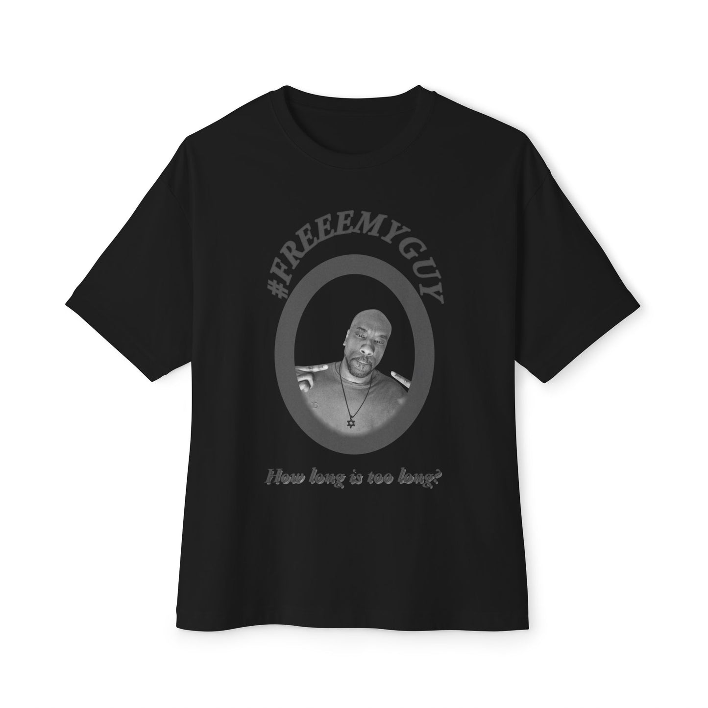 Boxy Tee - #FREEEMYGUY GREY LOGO Legal Fund Unisex Shirt