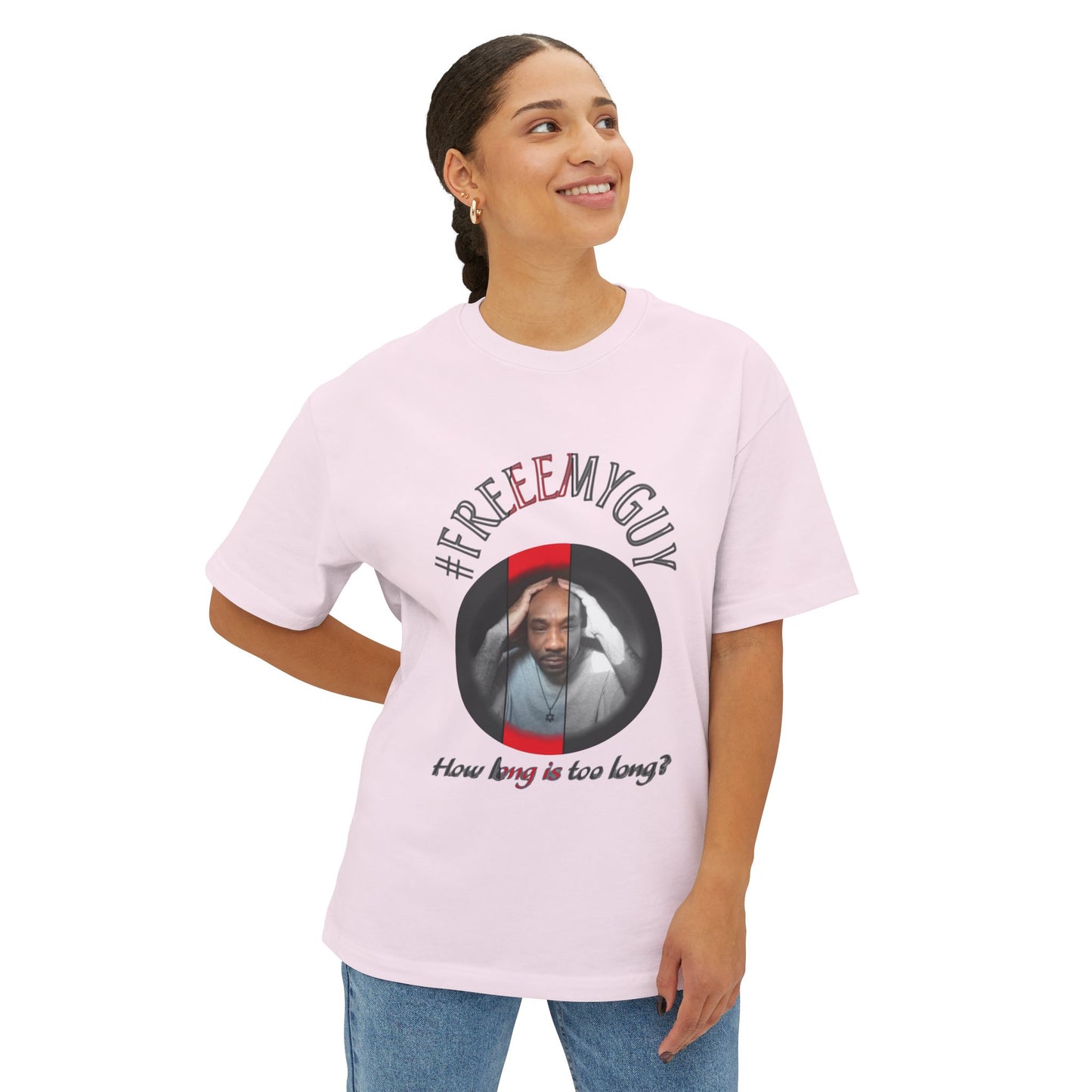 Boxy Tee - #FREEEMYGUY RED LOGO Legal Fund Unisex Shirt