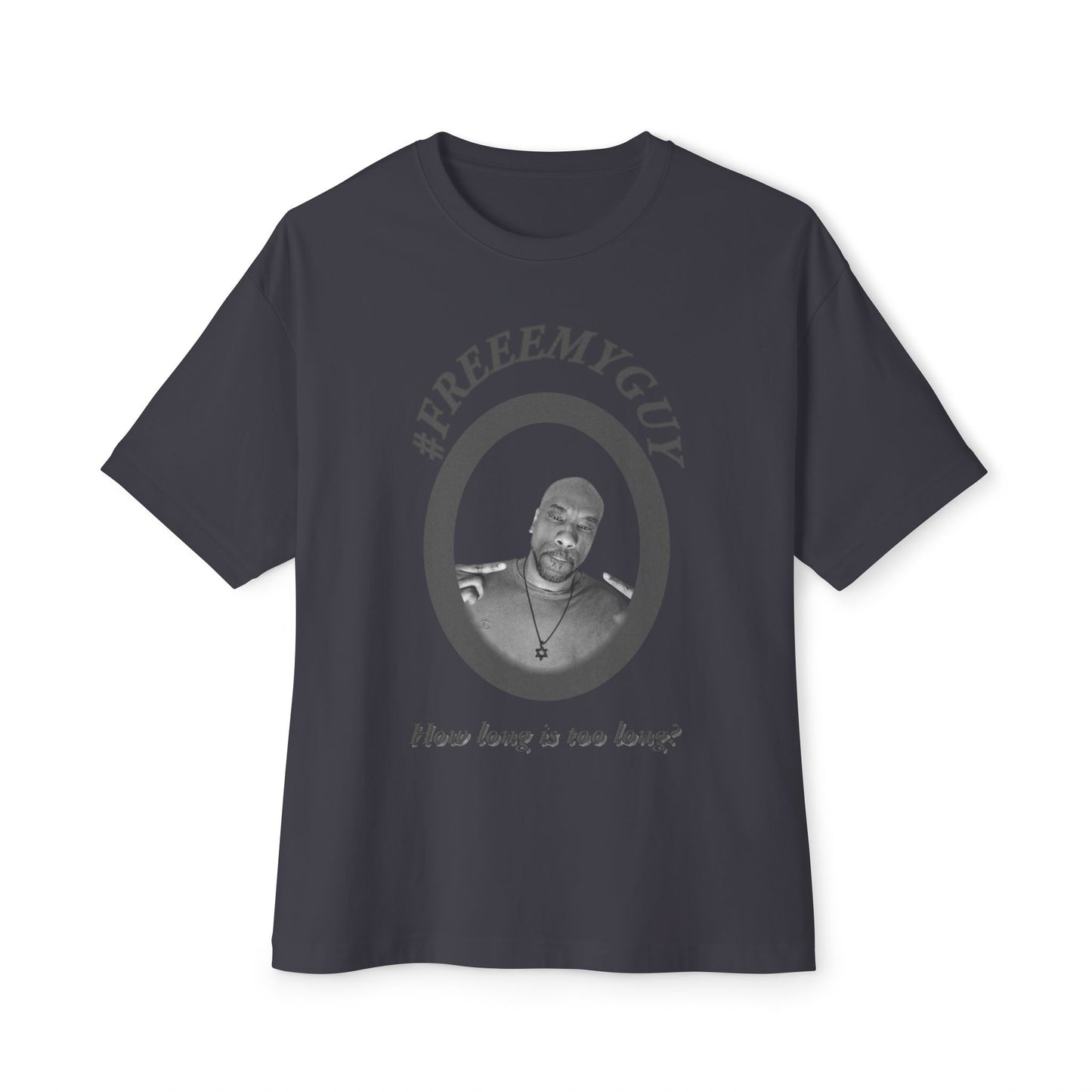 Boxy Tee - #FREEEMYGUY GREY LOGO Legal Fund Unisex Shirt